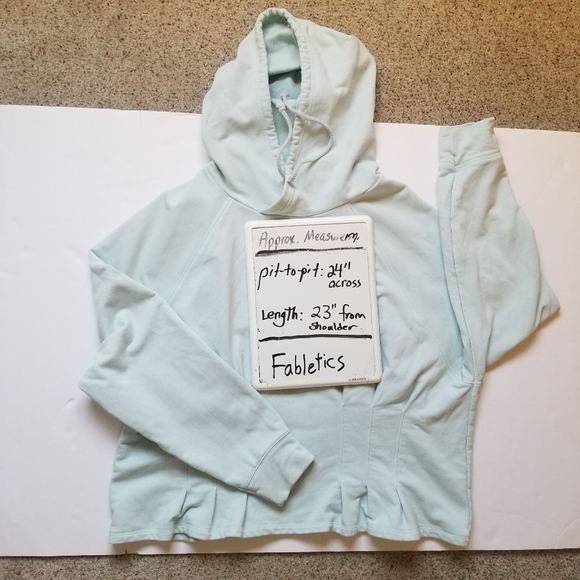Fabletics June cropped peplum hoodie sweatshirt 1X - Picture 8 of 10